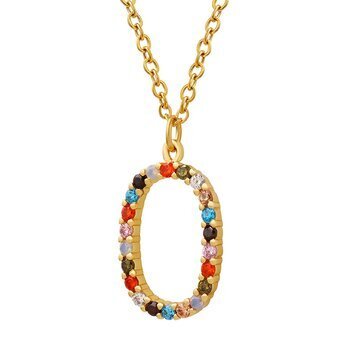 APRIL RAINBOW GEM NECKLACE - Metales & Co