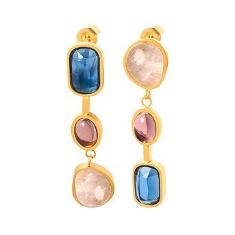 AZZURRA DANGLING EARRINGS - Metales & Co