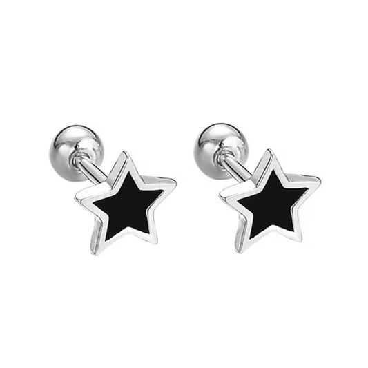 BLACK STAR STUD - Metales & Co