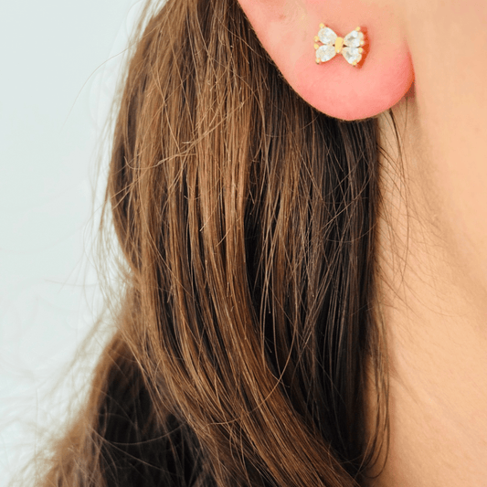 BONITA BOW EARRINGS - Metales & Co